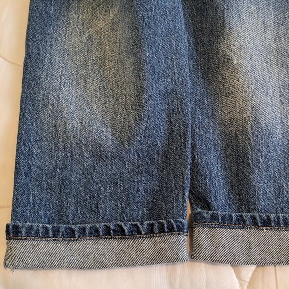 KanCan Jeans Size 28/28 High-Rise Paperbag Mom Ripped Distressed Cuffed Hem NWT - Picture 14 of 16